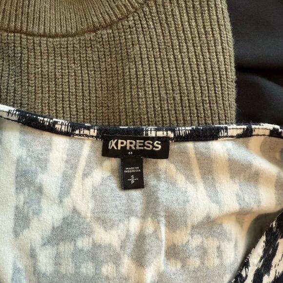 Express Tribal Pattern Cropped Muscle Shirt, Sz S - Picture 3 of 3